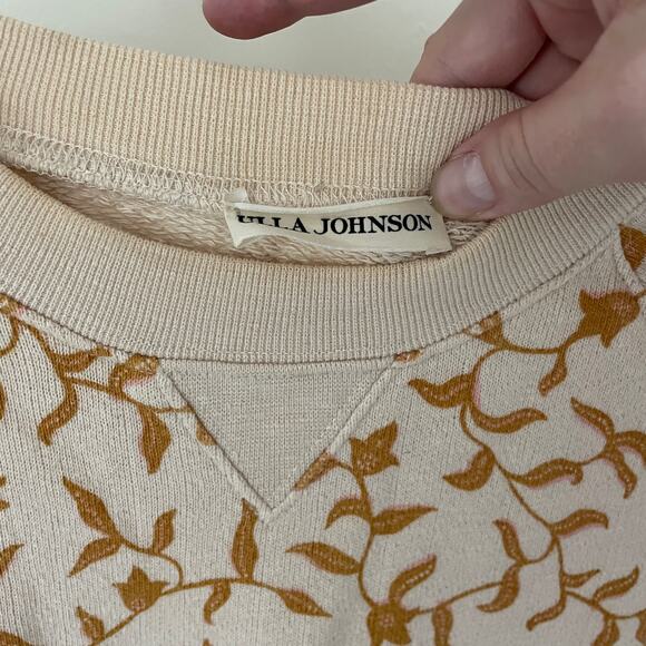 Ulla Johnson Ebba Pullover Size S NWOT French Terry Puff Sleeve Boxy Sweatshirt - Picture 5 of 7